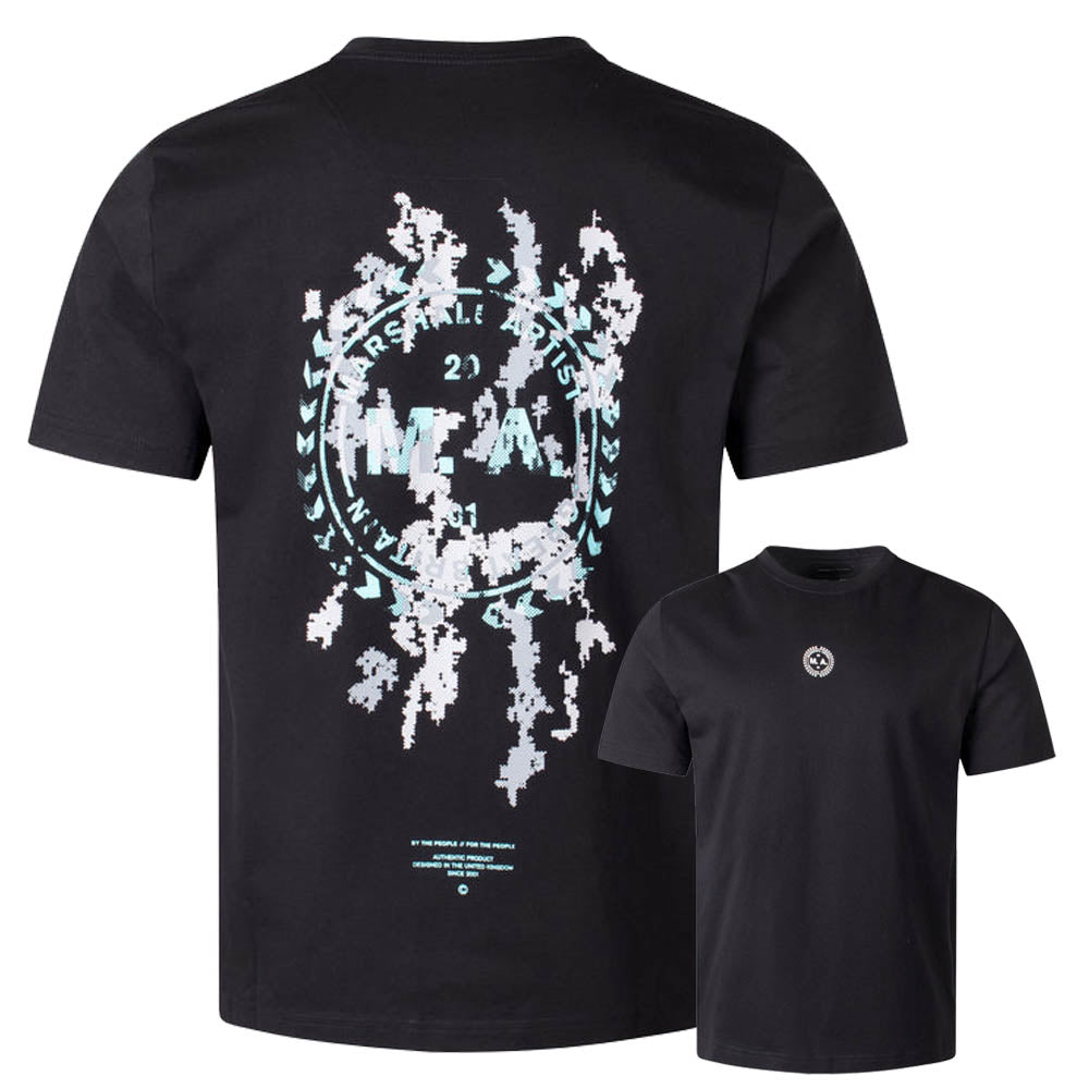 Marshall Artist Camo Erosion T-Shirt Black