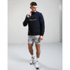 Marshall Artist Coastal Erosion Zip Neck Sweat Navy