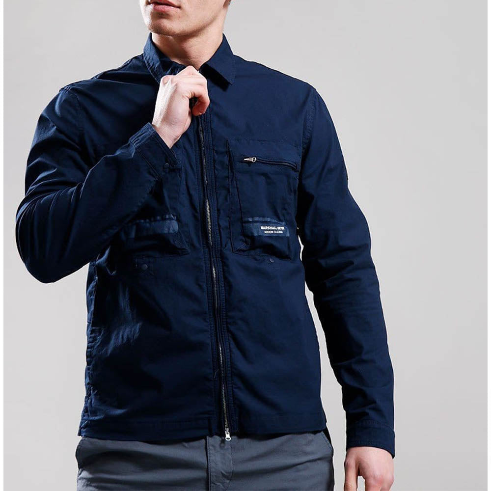 Marshall Artist Seafield Overshirt Navy