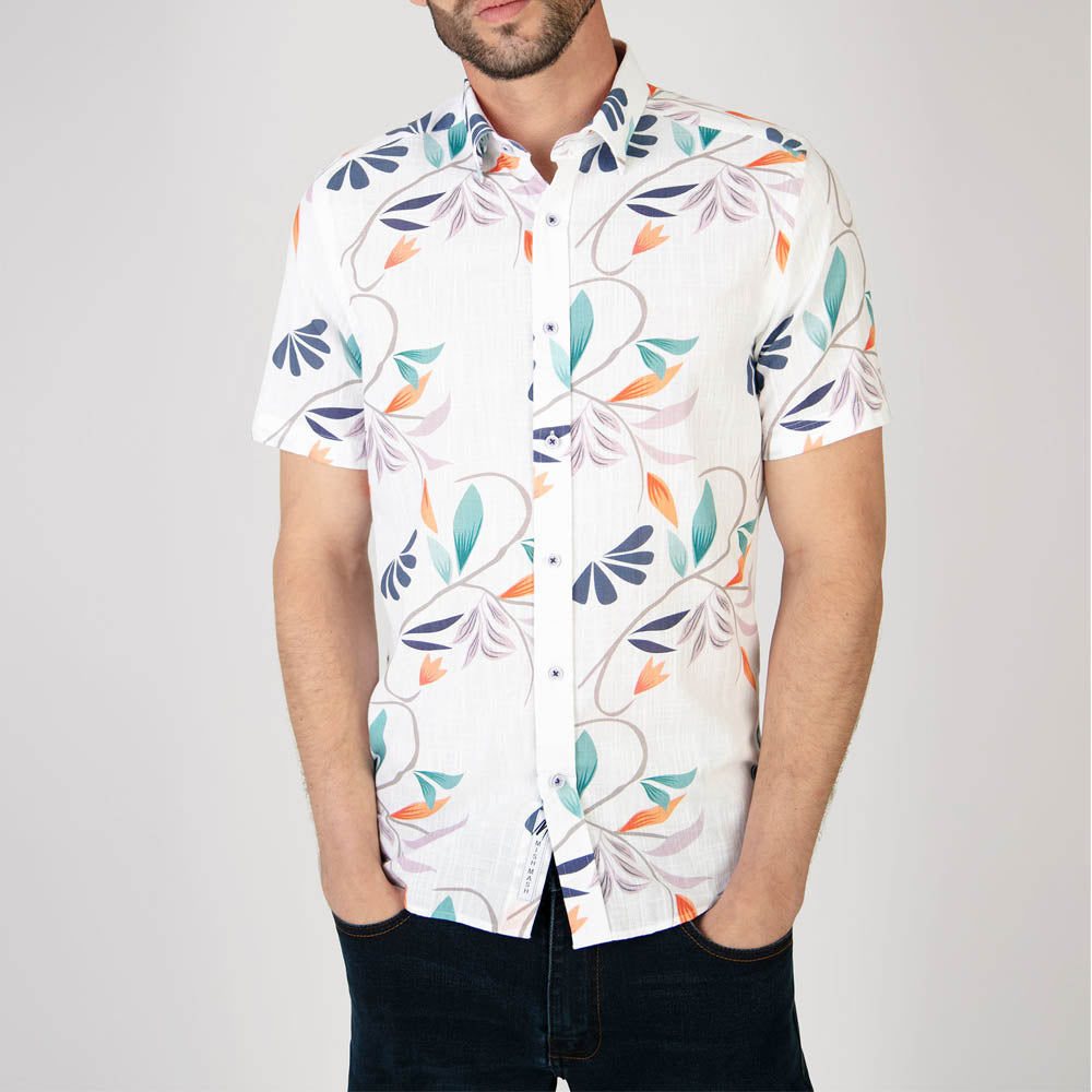 Mish Mash Bari Short Sleeve Shirt White