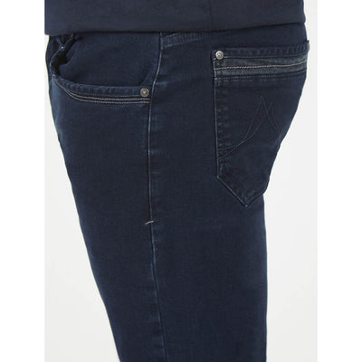 Mish Mash 1984 Tapered Fit Mid Stretch Brushed Denim Hawker Dark Jeans