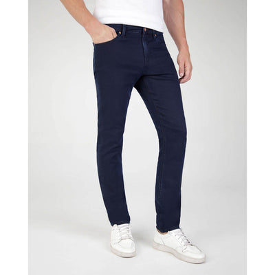Mish Mash Flex Active Blue Black Denim Jeans 1984 Tapered Fit