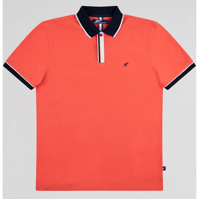 Mish Mash Ray Tigerlily Short Sleeve Polo Shirt
