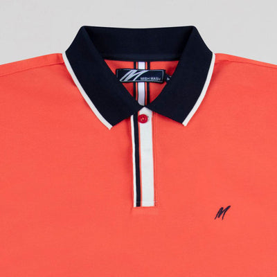 Mish Mash Ray Tigerlily Short Sleeve Polo Shirt