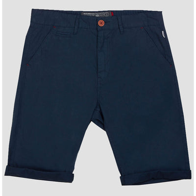 Mish Mash Weymouth Mid Stretch Chino Shorts Navy Blue 34 Waist