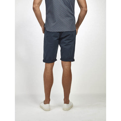 Mish Mash Weymouth Mid Stretch Chino Shorts Navy Blue 34 Waist