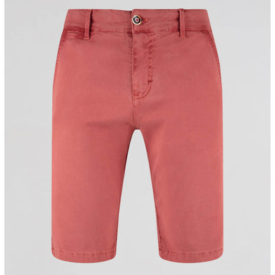 Mish Mash Weymouth Mid Stretch Chino Shorts Washed Red 32 Waist