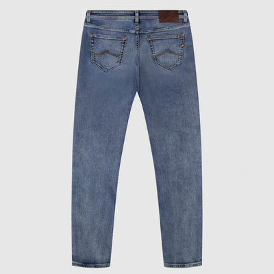 Mish Mash 1984 Tapered Fit Mist Light Denim Stretch Jeans