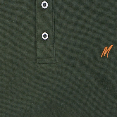 Mish Mash Finn Short Sleeve Polo Shirt Khaki Green