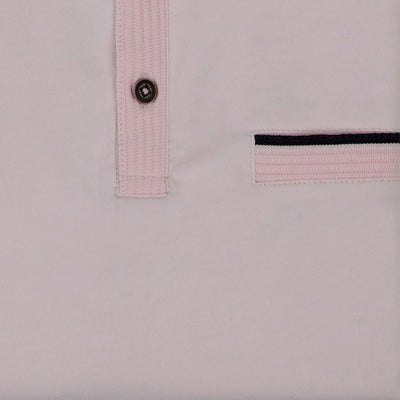 Mish Mash Tonto Short Sleeve Polo Shirt Pale Pink