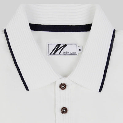 Mish Mash Tonto Short Sleeve Polo Shirt Gardenia