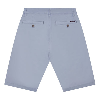Mish Mash Weymouth Mid Stretch Chino Shorts Sky Blue Size 38 Waist