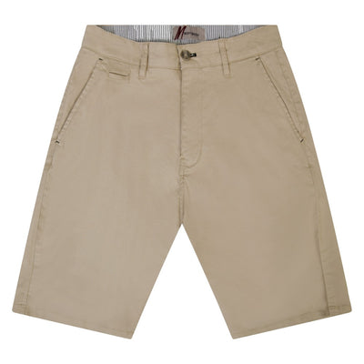 Mish Mash Weymouth Mid Stretch Chino Shorts Stone 38W
