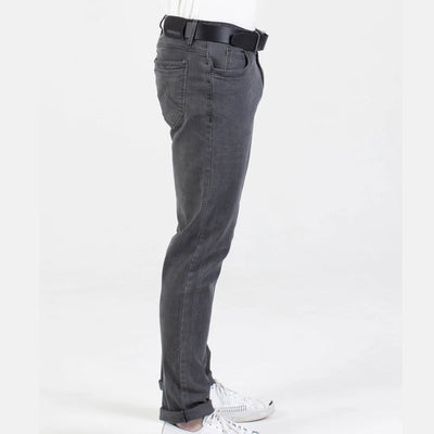 Mish Mash Hawker Tapered Fit Mid Stretch Brushed Denim Jeans Grey 36R