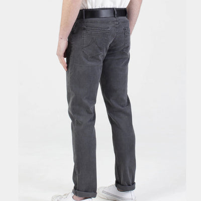 Mish Mash Hawker Tapered Fit Mid Stretch Brushed Denim Jeans Grey 36R
