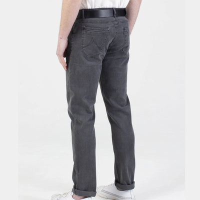 Mish Mash Hawker Tapered Fit Mid Stretch Brushed Denim Jeans Grey 1984