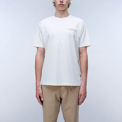 Napapijri Albula Short Sleeve T-Shirt White Heron