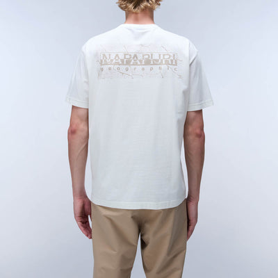 Napapijri Albula Short Sleeve T-Shirt White Heron