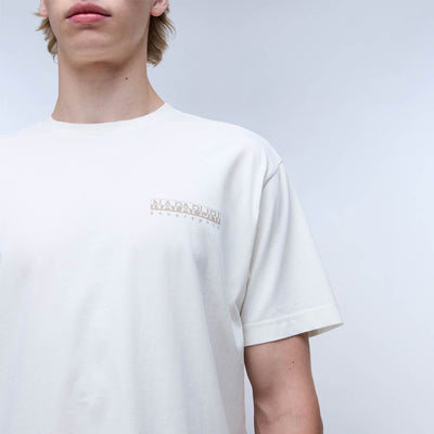 Napapijri Albula Short Sleeve T-Shirt White Heron