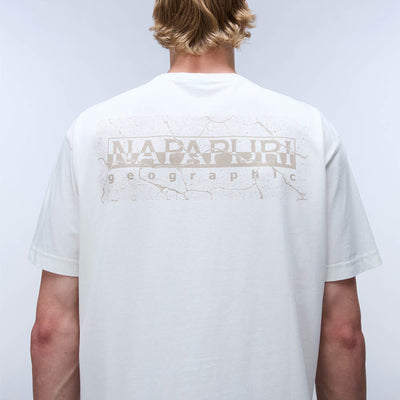 Napapijri Albula Short Sleeve T-Shirt White Heron