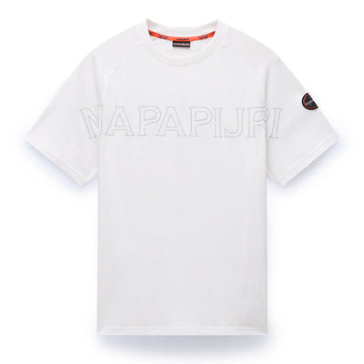 Napapijri Ambra Short Sleeve T-Shirt White Heron