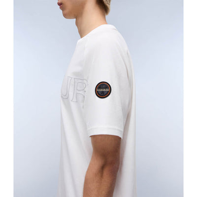 Napapijri Ambra Short Sleeve T-Shirt White Heron