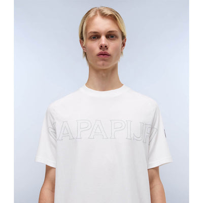 Napapijri Ambra Short Sleeve T-Shirt White Heron