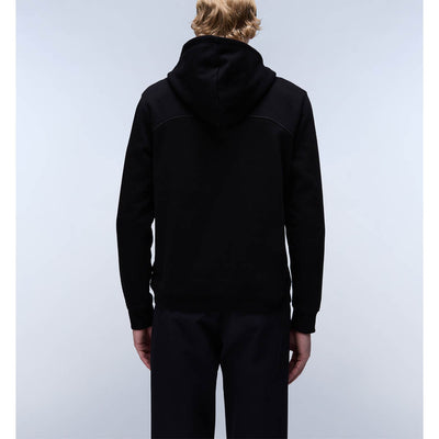Napapijri Badge Half Zip Up Hoodie Black