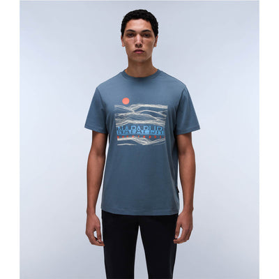 Napapijri Buti T-Shirt Stormy Wheat Grey