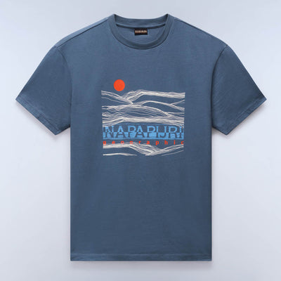 Napapijri Buti T-Shirt Stormy Wheat Grey