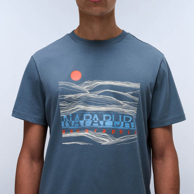Napapijri Buti T-Shirt Stormy Wheat Grey