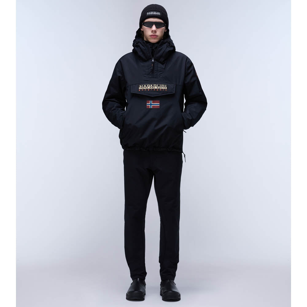 Napapijri Rainforest Next Anorak Jacket Black Smart Ass Menswear