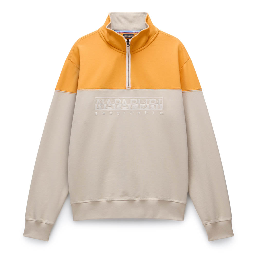 Napapijri Saturnia French Terry 1/2 Zip Sweatshirt Feather Gray