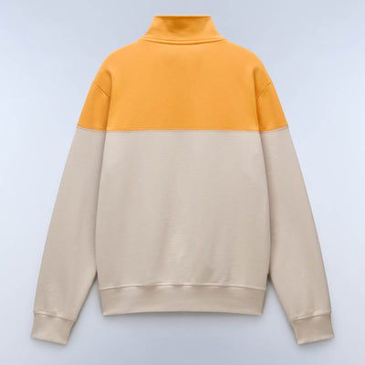 Napapijri Saturnia French Terry 1/2 Zip Sweatshirt Feather Gray