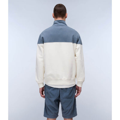 Napapijri Saturnia French Terry 1/2 Zip Sweatshirt White Whisper