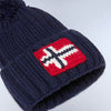 Napapijri Semiury 5 Bobble Beanie Hat Blue Marine