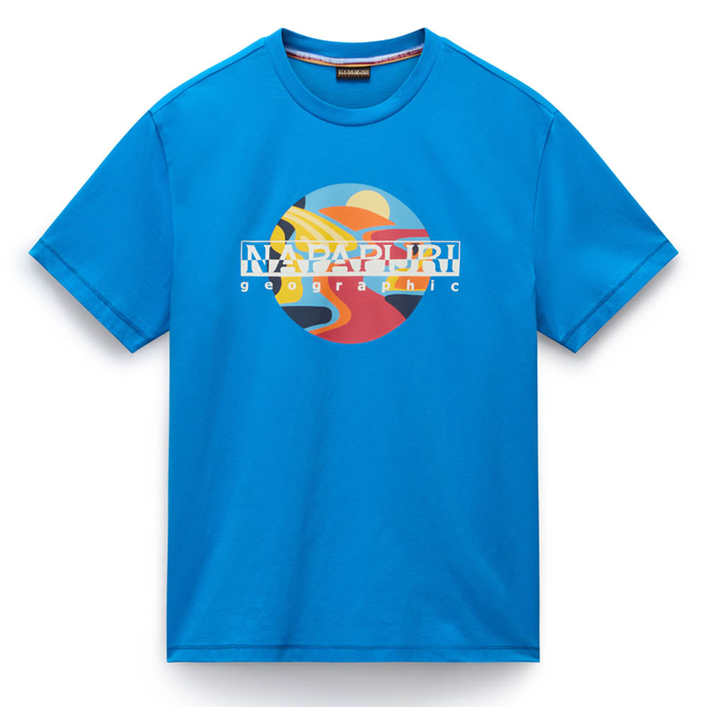 Napapijri Valdor Short Sleeve T-Shirt French Blue