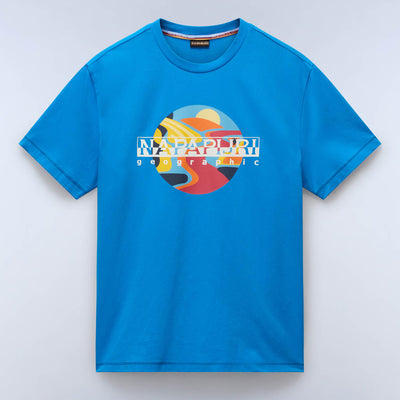 Napapijri Valdor Short Sleeve T-Shirt French Blue