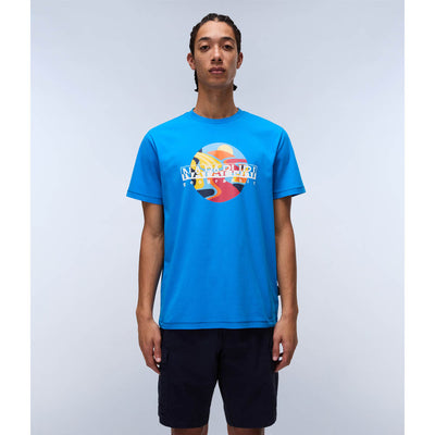 Napapijri Valdor Short Sleeve T-Shirt French Blue