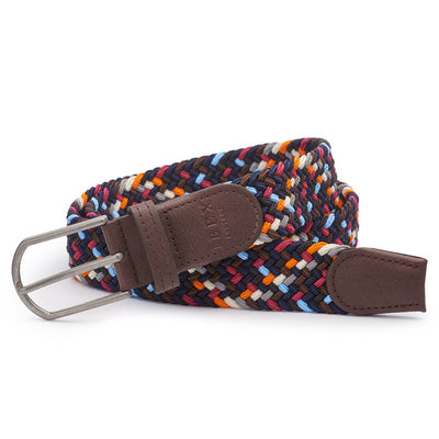 Ibex England Repreve Woven Stretch Belt Made from Recycled Plastic Bottles Multi