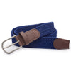 Ibex England Repreve Woven Stretch Belt Made from Recycled Plastic Bottles Navy