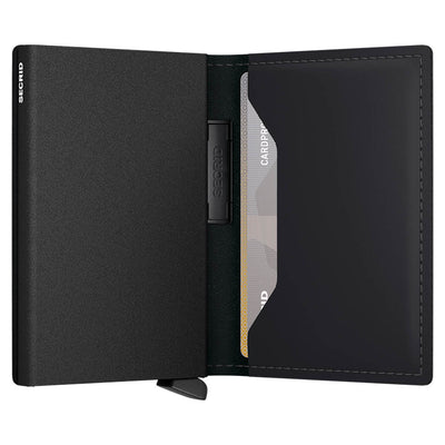 Secrid Bandwallet Matte Black Leather Card Wallet