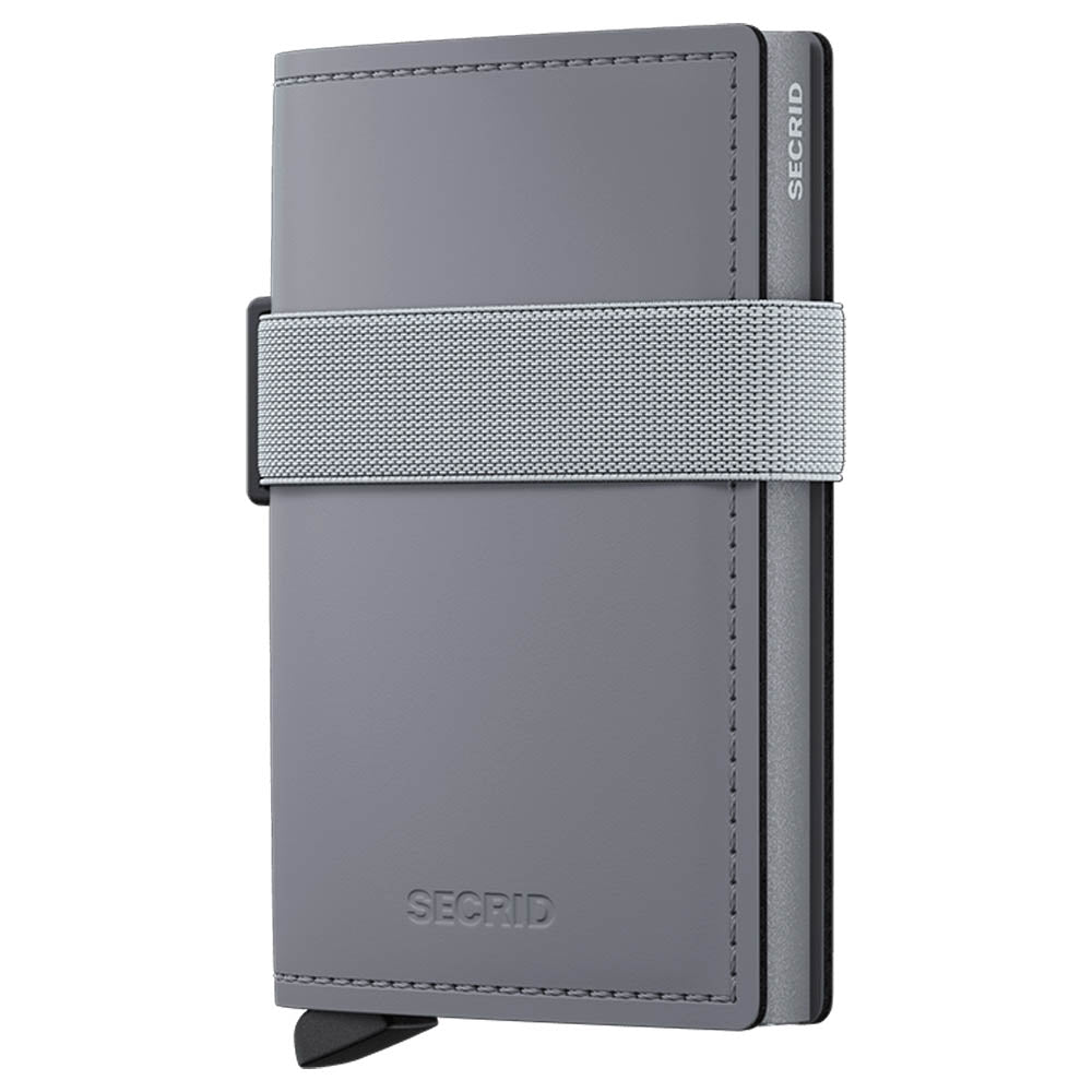 Secrid Bandwallet Matte Grey Leather Card Wallet