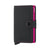 Secrid Miniwallet Matte Black & Fuchsia Leather Wallet