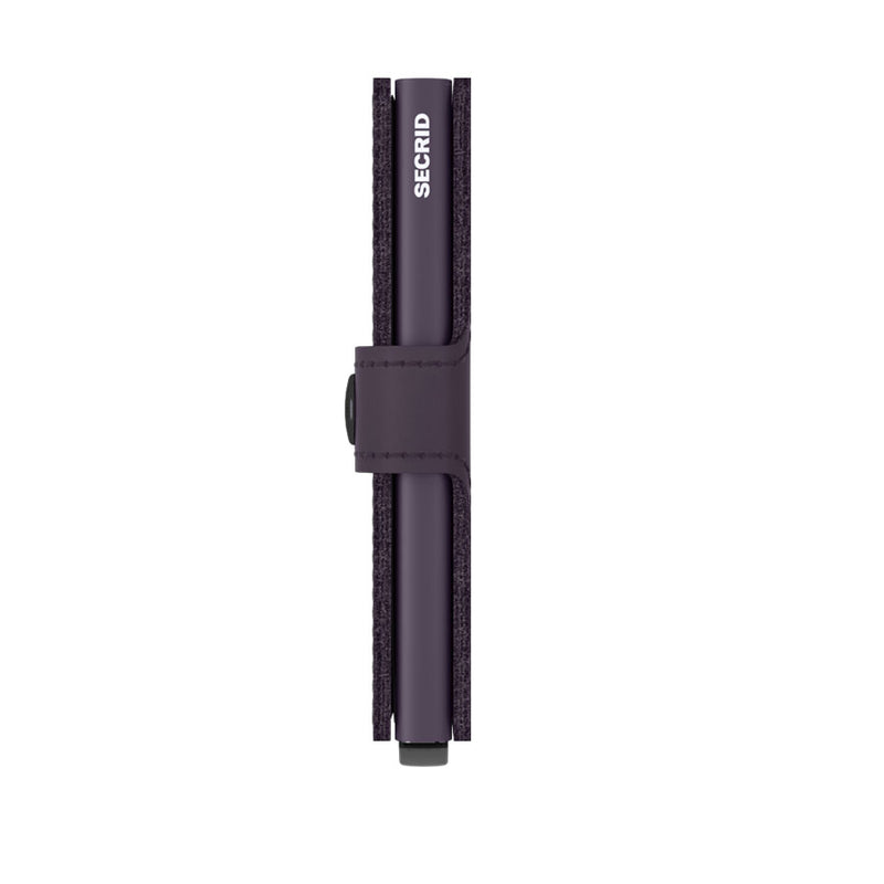Secrid Miniwallet Matte Dark Purple Leather Wallet
