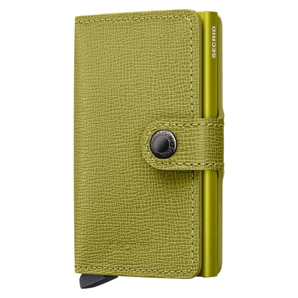 Secrid Miniwallet Crisple Lime Leather Wallet