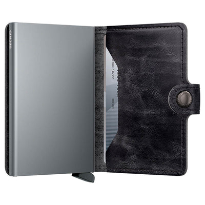 Secrid Miniwallet Dutch Martin Grey Leather Wallet