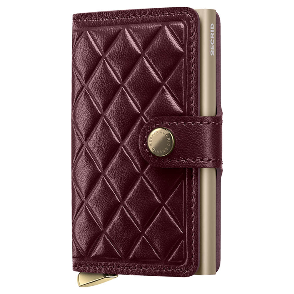 Secrid Mniwallet Emboss Diamond Bordeaux Card Wallet