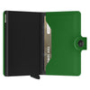 Secrid Miniwallet Matte Bright Green Leather Wallet