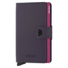 Secrid Miniwallet Matte Dark Purple Fuchsia Leather Wallet